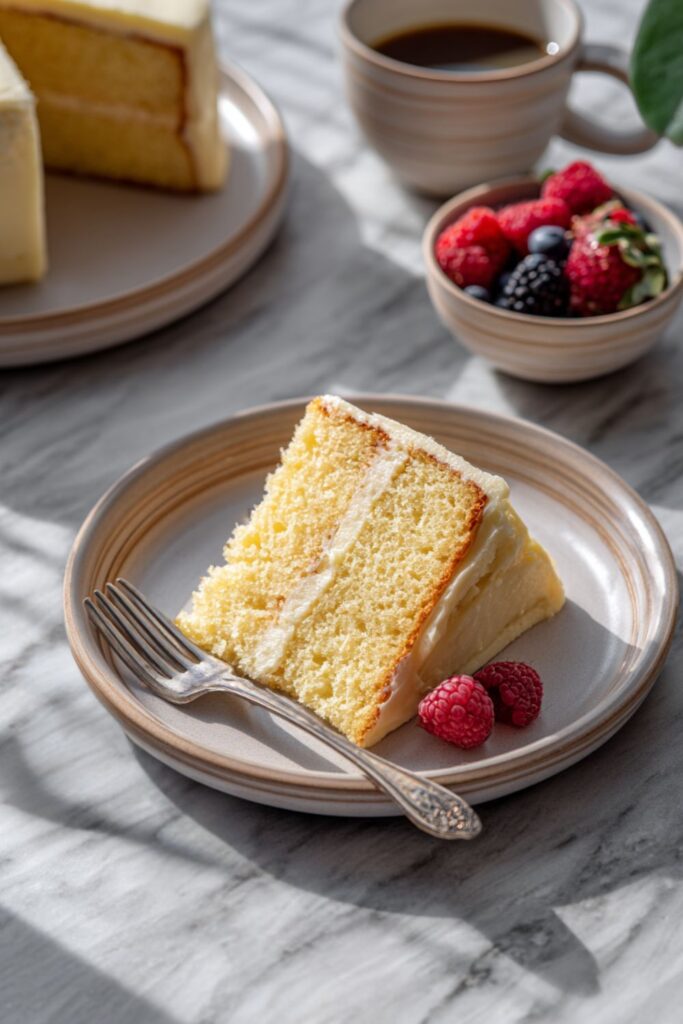 Ina Garten Vanilla Cake with Buttercream Frosting Recipe