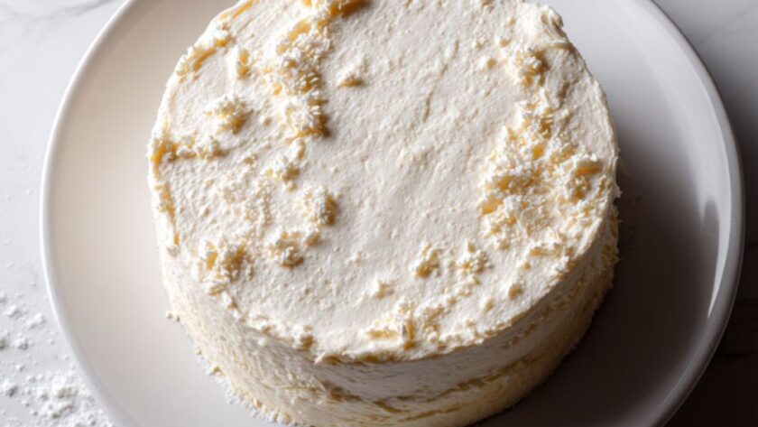 Ina Garten Vanilla Cake with Buttercream Frosting Recipe