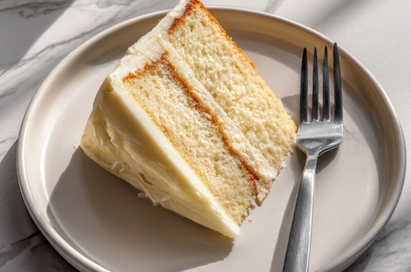 Ina Garten Vanilla Cake with Buttercream Frosting Recipe