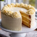 Ina Garten Vanilla Cake with Buttercream Frosting Recipe