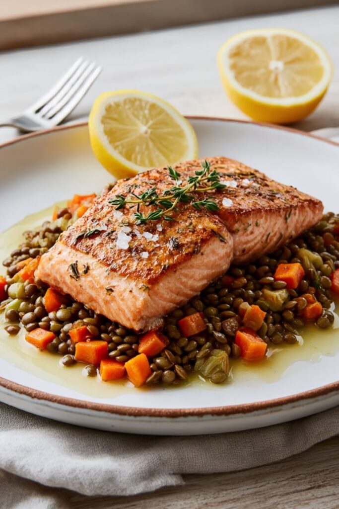 Ina Garten Salmon With Lentils Recipe