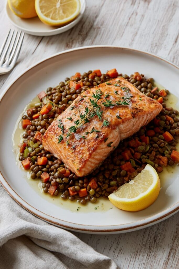 Ina Garten Salmon With Lentils Recipe