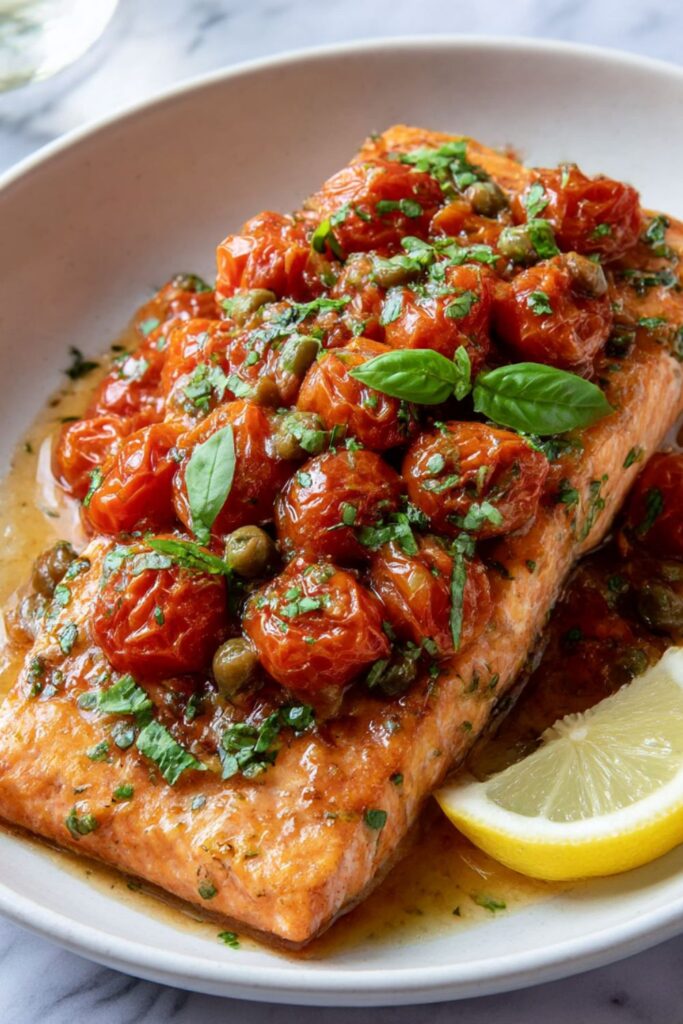 Ina Garten Salmon With Melting Tomatoes Recipe