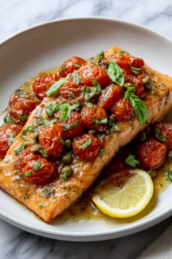 Ina Garten Salmon With Melting Tomatoes Recipe
