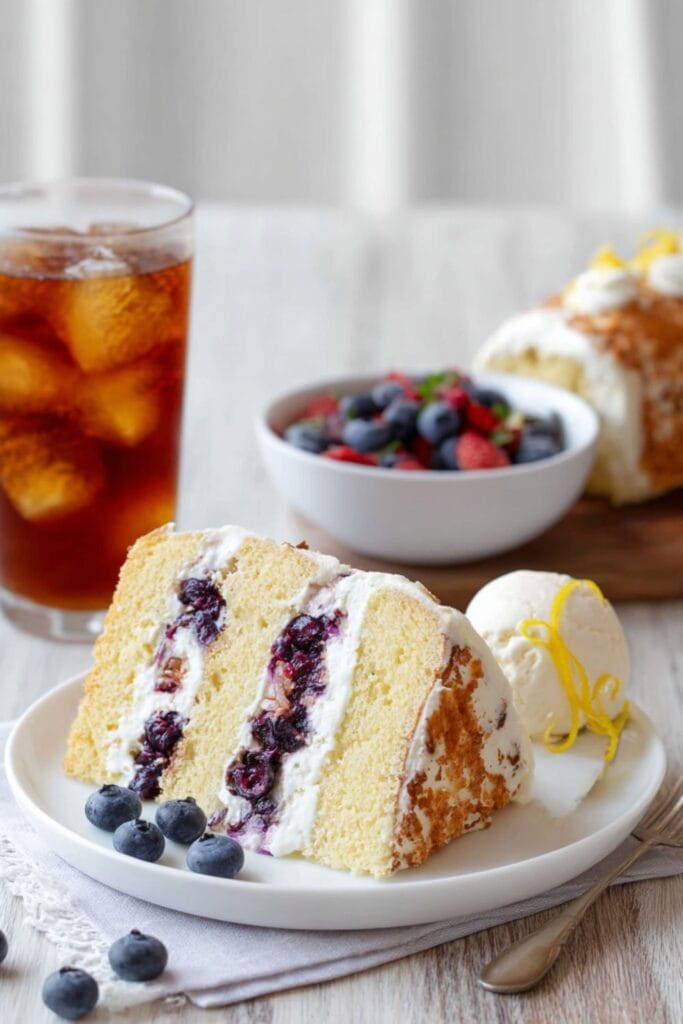 Ina Garten Blueberry Lemon Cream Cake Recipe