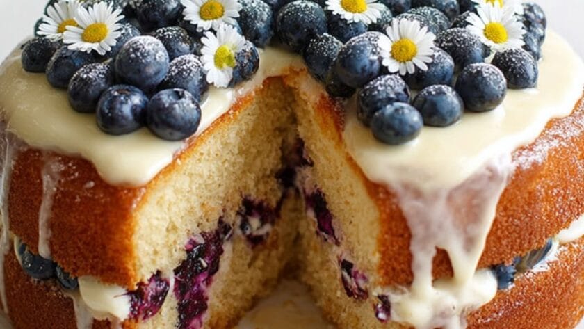 Ina Garten Blueberry Lemon Cream Cake Recipe