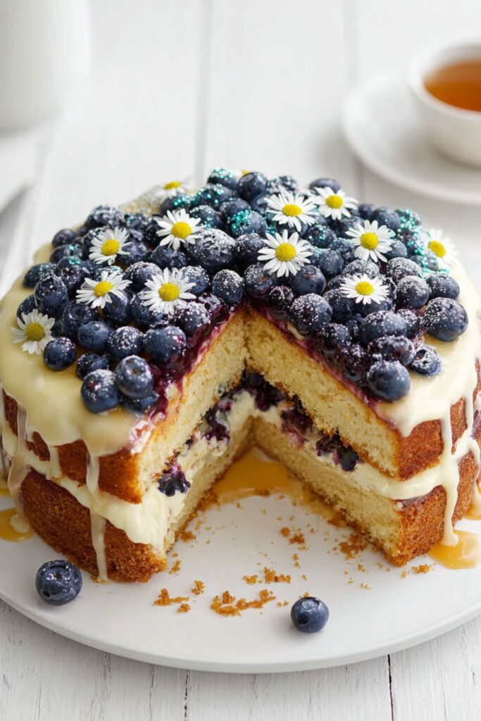 Ina Garten Blueberry Lemon Cream Cake Recipe