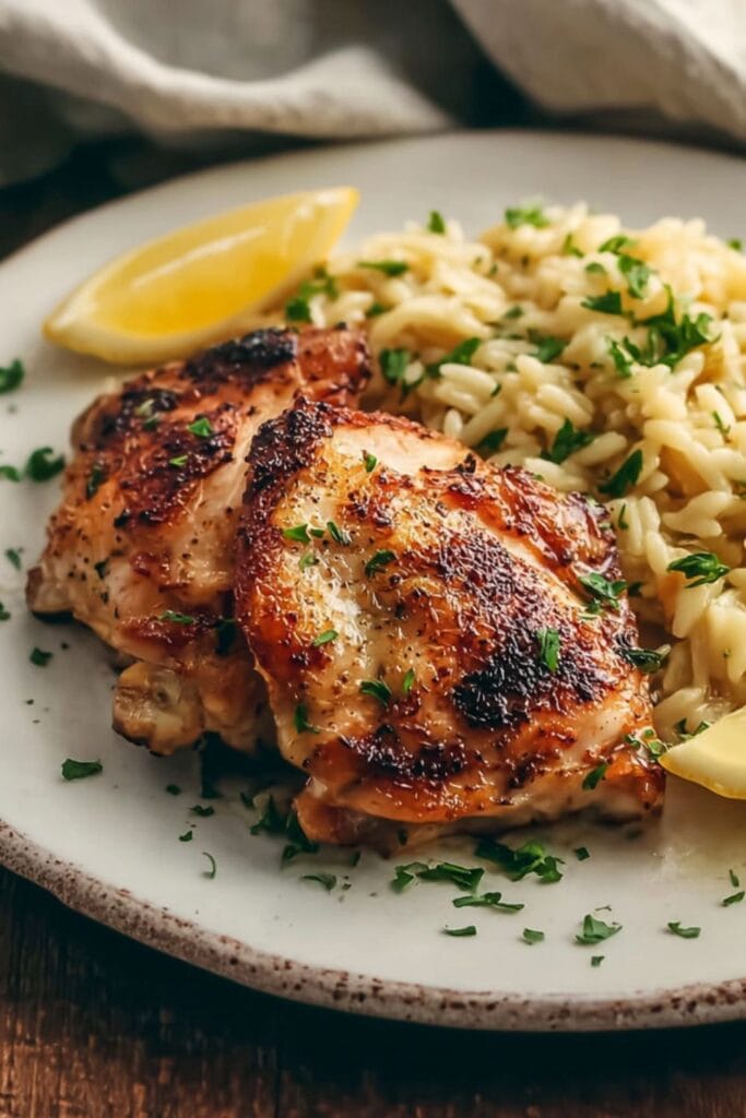 Ina Garten Crispy Chicken With Lemon Orzo Recipe