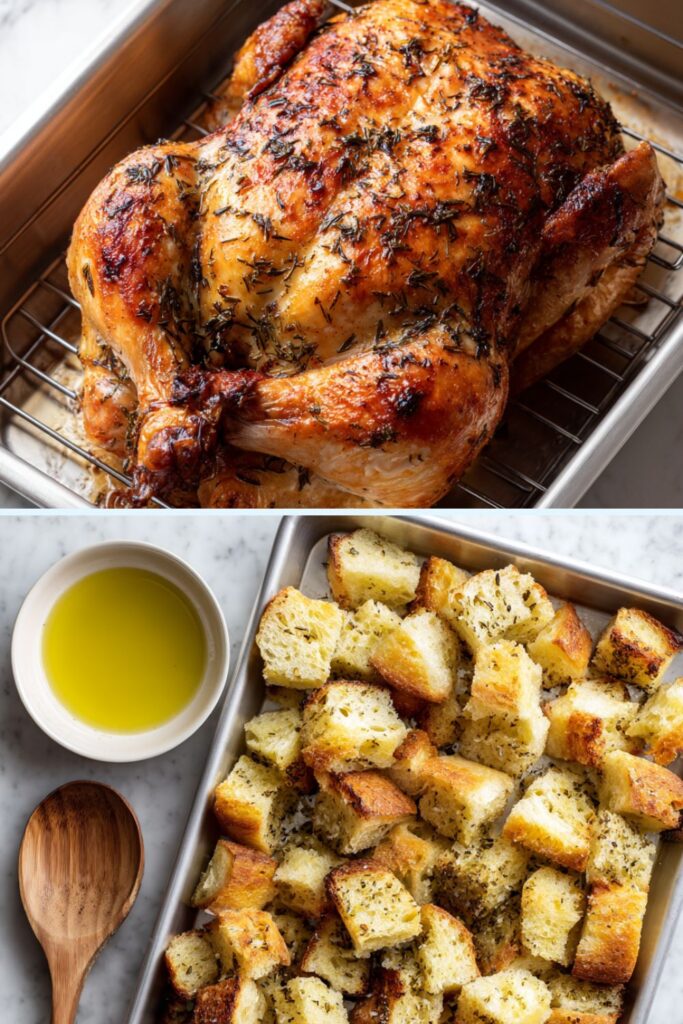 Ina Garten Roast Chicken With Croutons Recipe