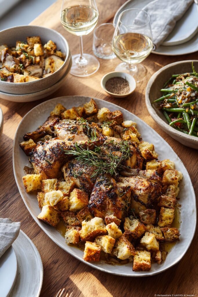 Ina Garten Roast Chicken With Croutons Recipe