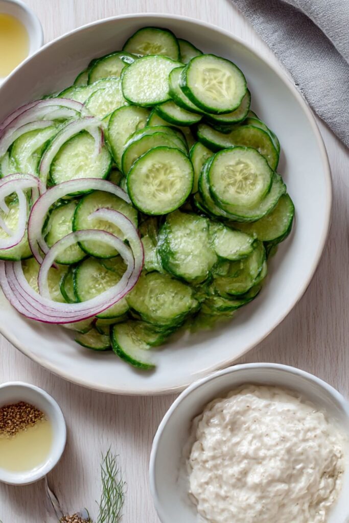 Ina Garten Creamy Cucumber Salad Recipe