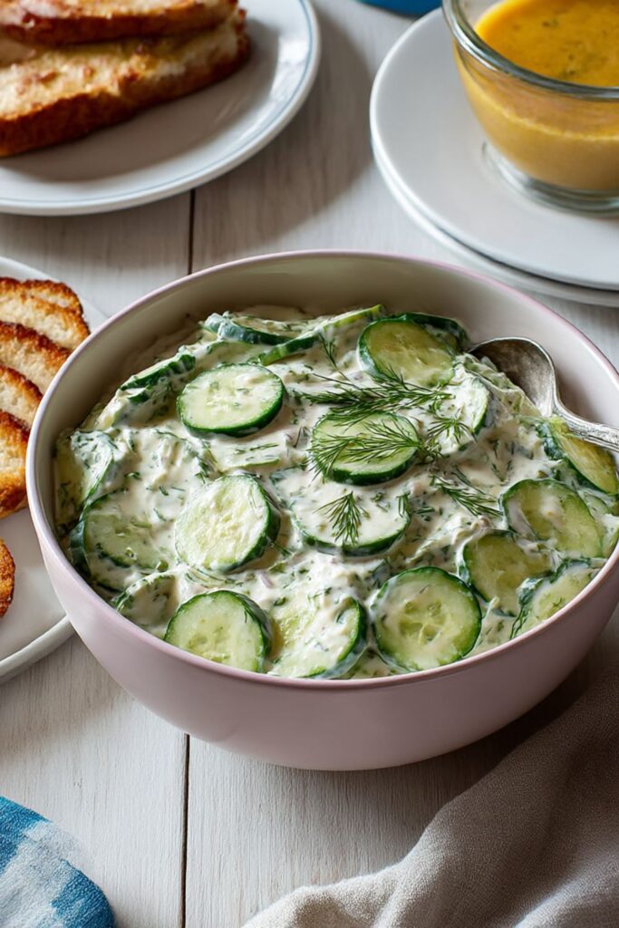 Ina Garten Creamy Cucumber Salad Recipe