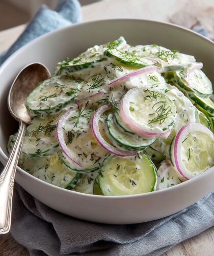Ina Garten Creamy Cucumber Salad Recipe
