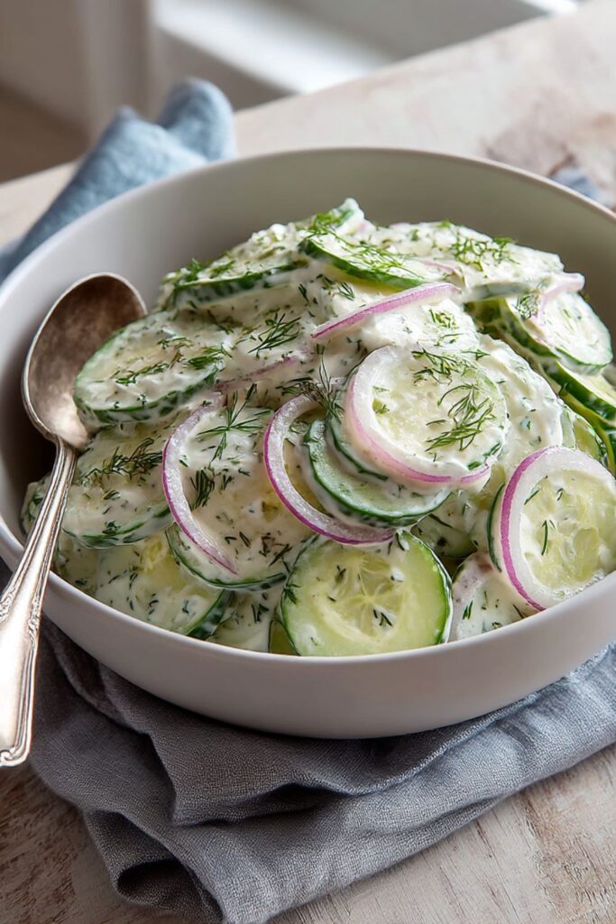 Ina Garten Creamy Cucumber Salad Recipe