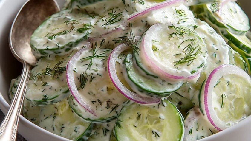 Ina Garten Creamy Cucumber Salad Recipe