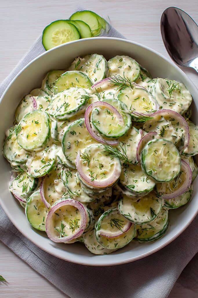 Ina Garten Creamy Cucumber Salad Recipe