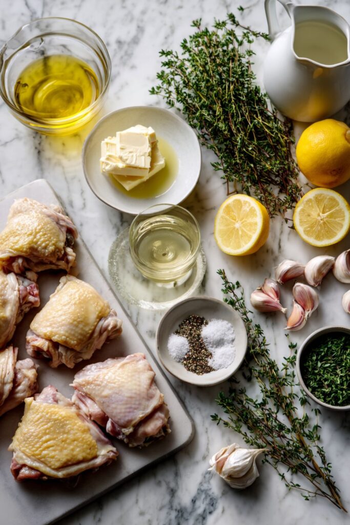 Ina Garten Creamy Chicken Thighs With Lemon And Thyme Recipe