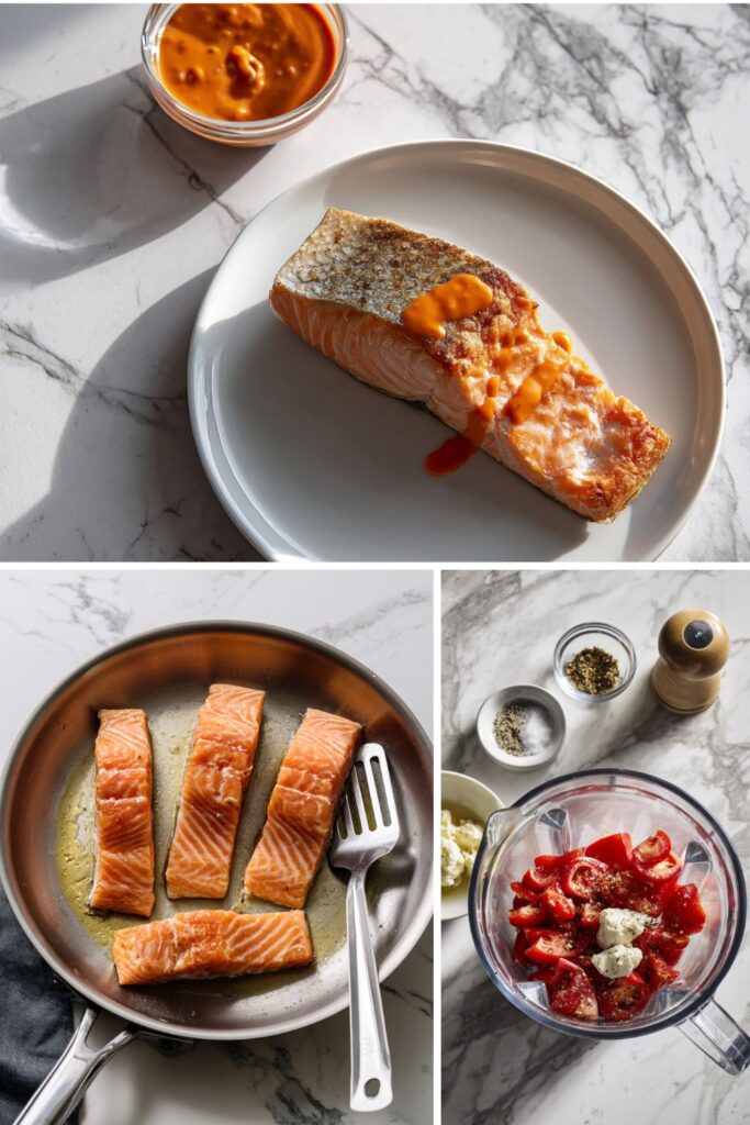 Ina Garten Seared Salmon With Spicy Red Pepper Aioli