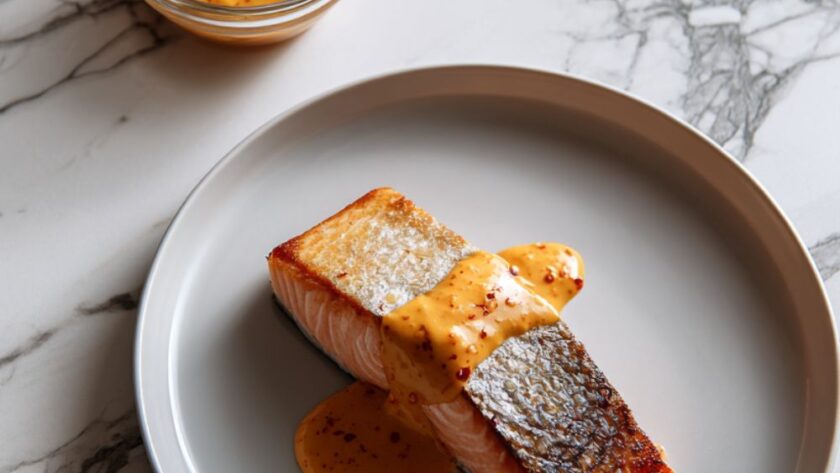 Ina Garten Seared Salmon With Spicy Red Pepper Aioli
