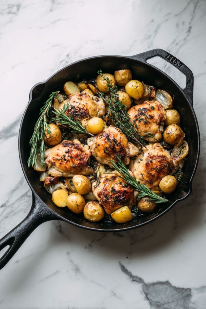 Ina Garten Skillet Roasted Chicken Thighs And Potatoes Recipe