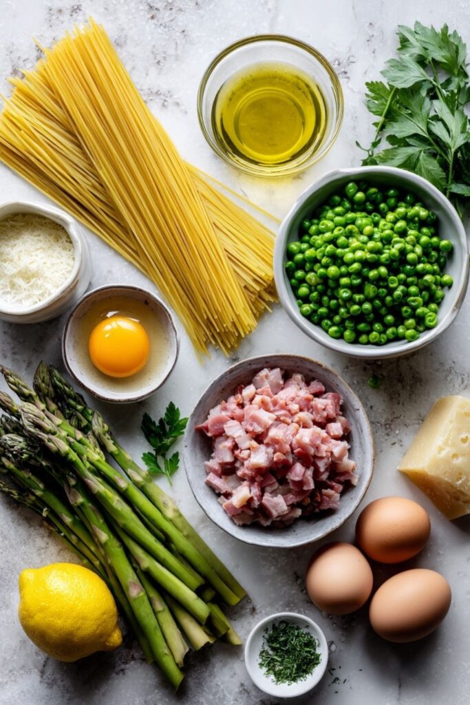 Ina Garten Spring Green Spaghetti Carbonara Recipe