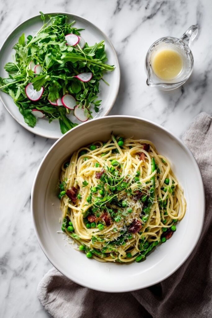 Ina Garten Spring Green Spaghetti Carbonara Recipe