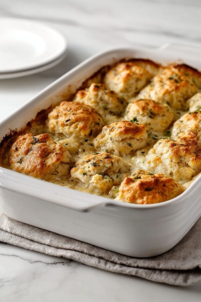 Chicken Pot Pie With Biscuits