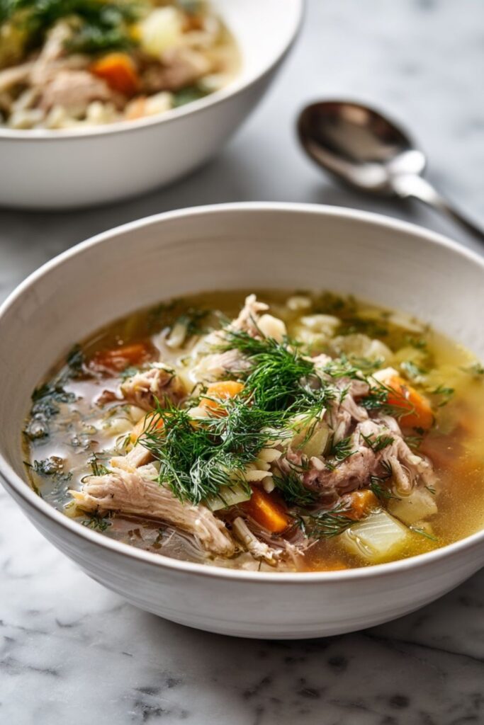 Chicken in a Pot with Orzo