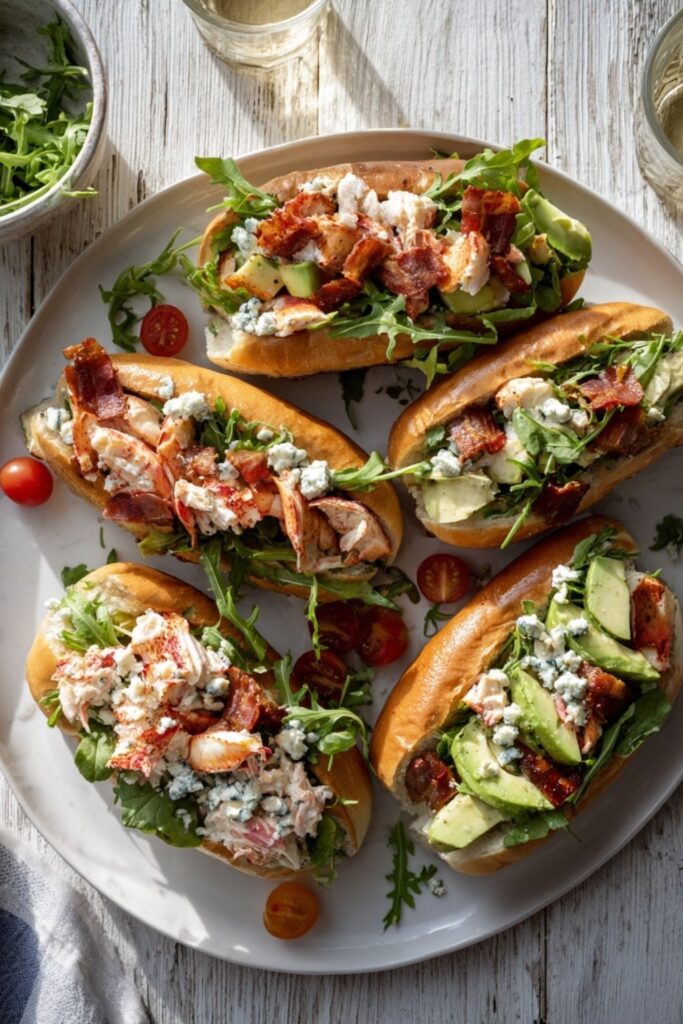 Lobster Cobb Salad Rolls