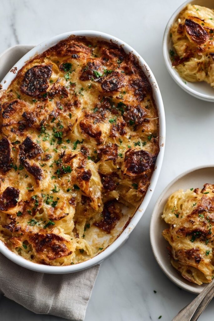 Baked Pasta With Tomatoes and Eggplant