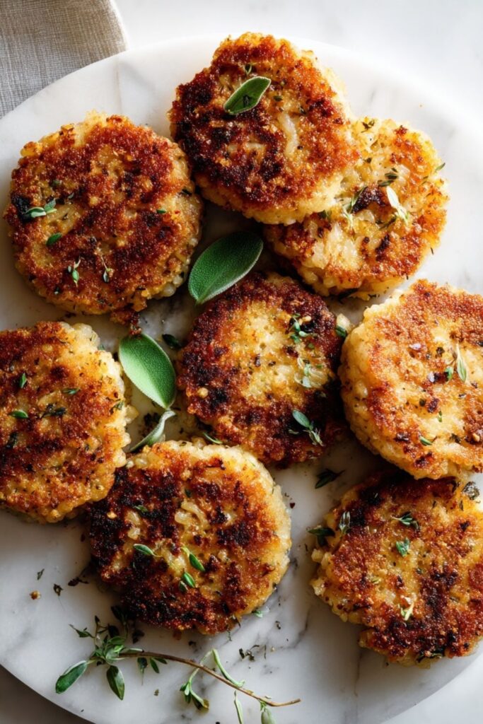 Chive Risotto Cakes