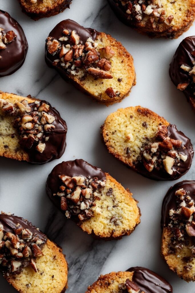 Chocolate-Dipped Brown Sugar Shortbread