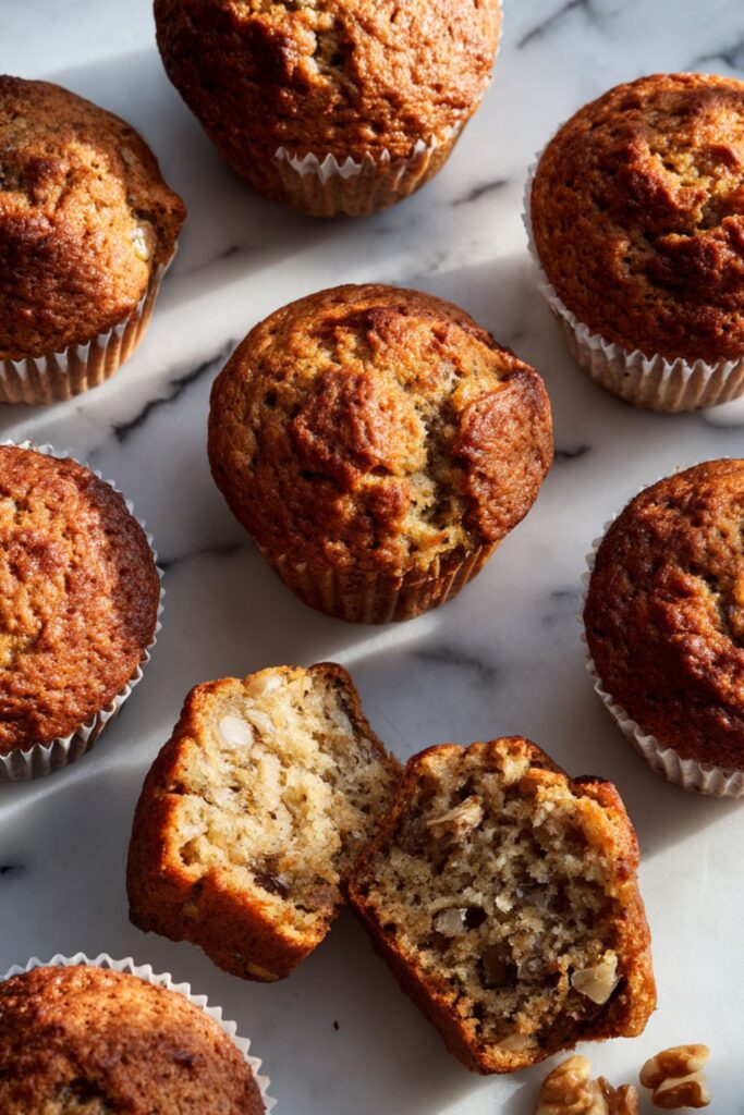 Chunky Banana Bran Muffins