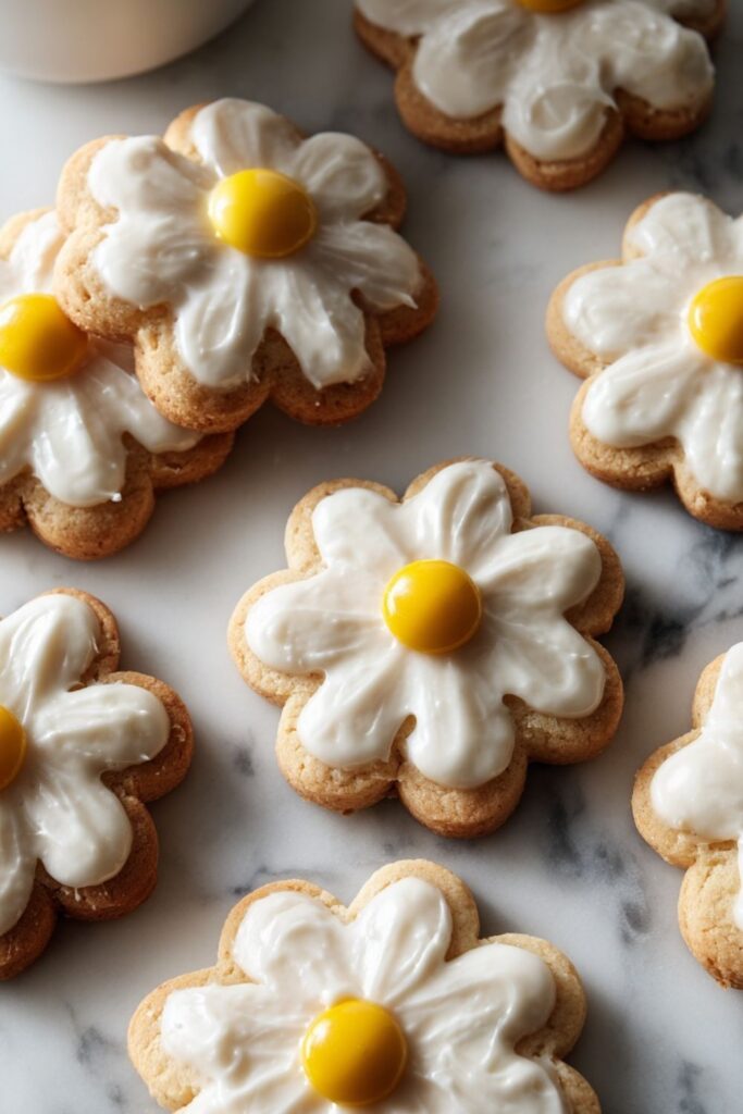 Daisy Shortbread Cookies