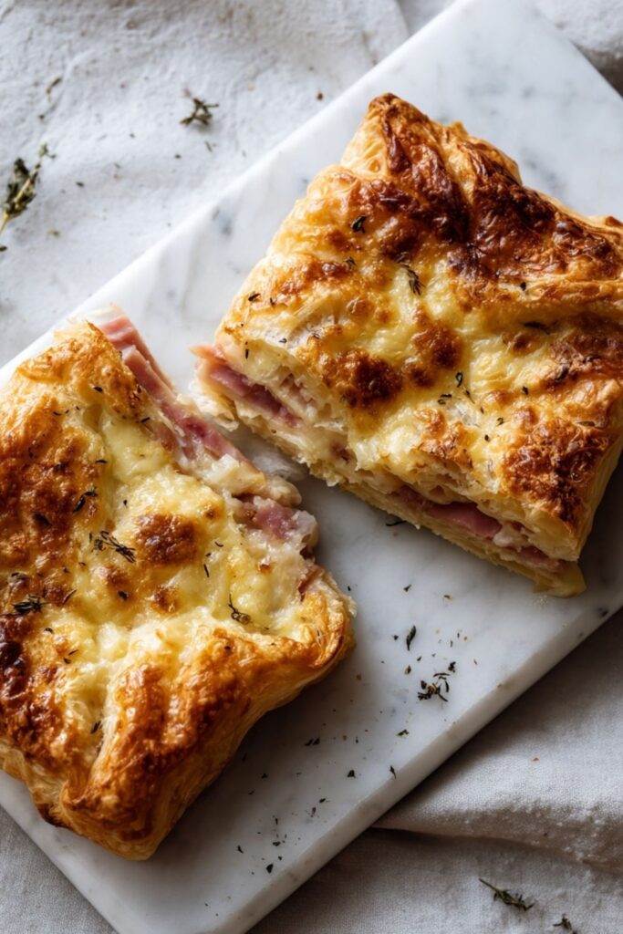 Ham and Cheese in Puff Pastry