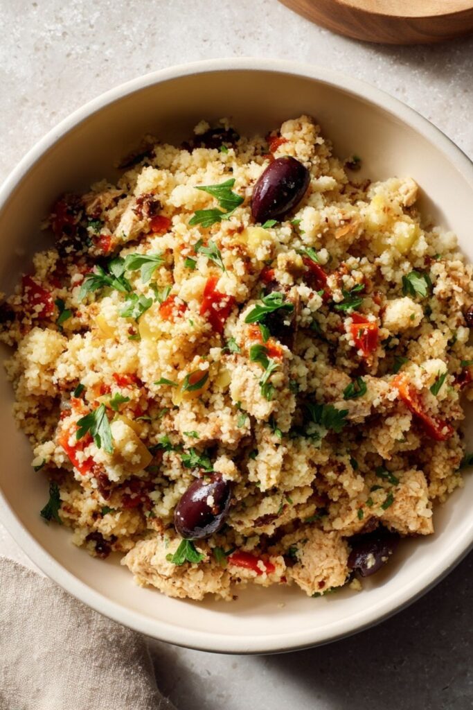 Israeli Couscous and Tuna Salad