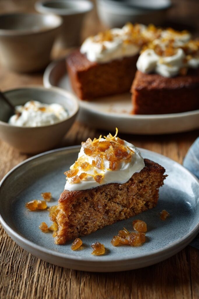 Lemon Ginger Molasses Cake