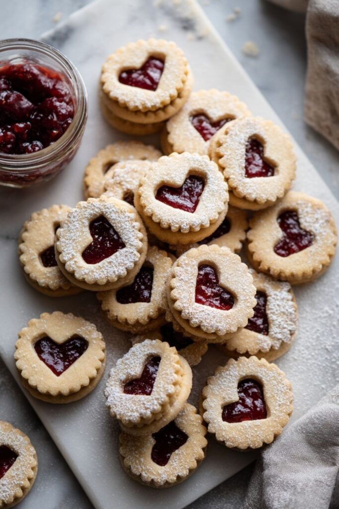 Mini Linzer Cookies