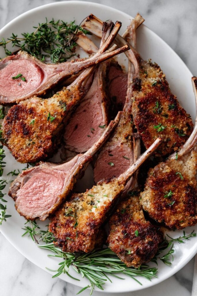 Panko-Crusted Rack of Lamb