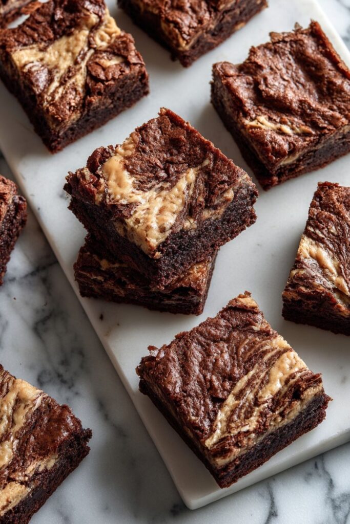 Peanut Swirl Brownies