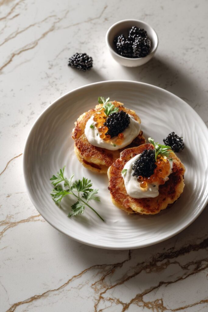 Potato Pancakes With Caviar
