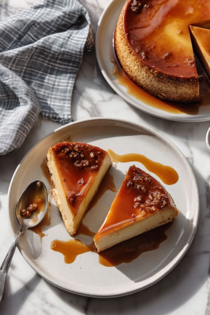 Pumpkin Flan With Maple Caramel