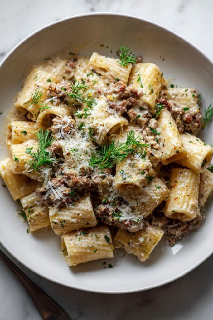 Rigatoni With Sausage and Fennel