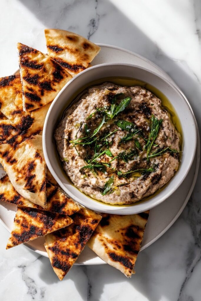 Smoky Eggplant Dip With Yogurt and Mint