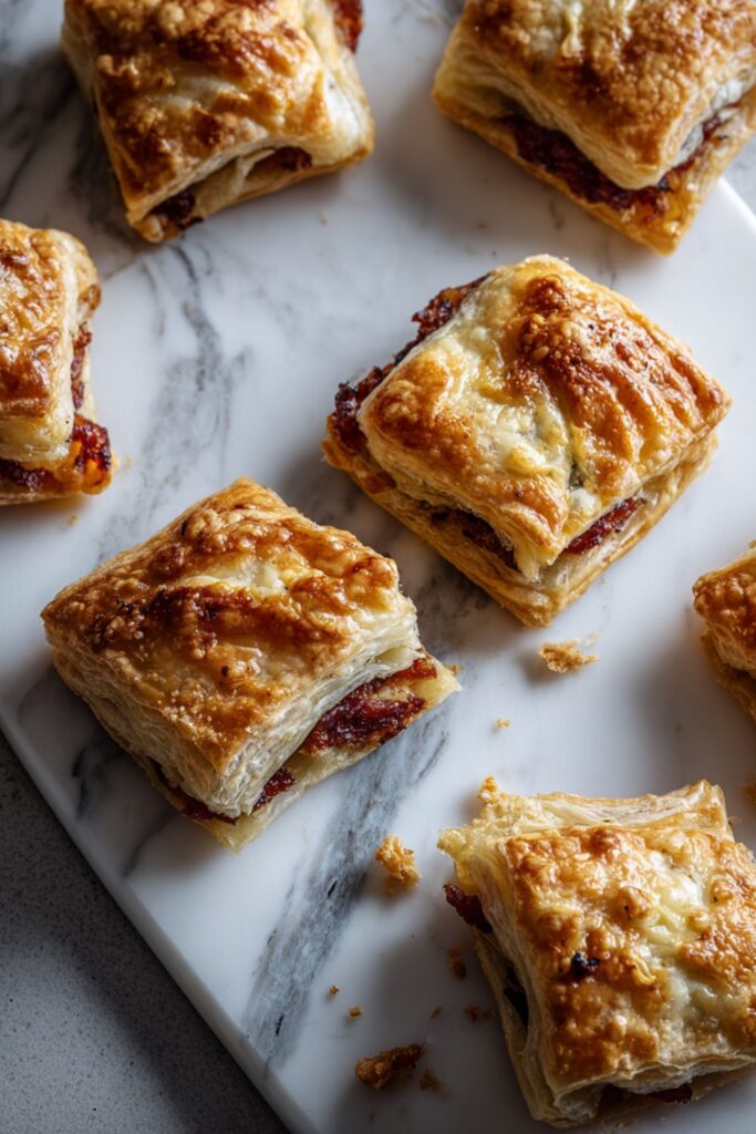 Soppressata and Cheese in Puff Pastry