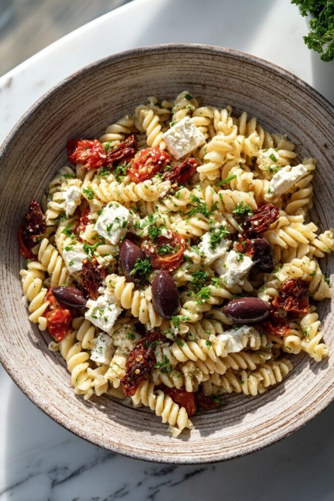 Tomato Feta Pasta Salad