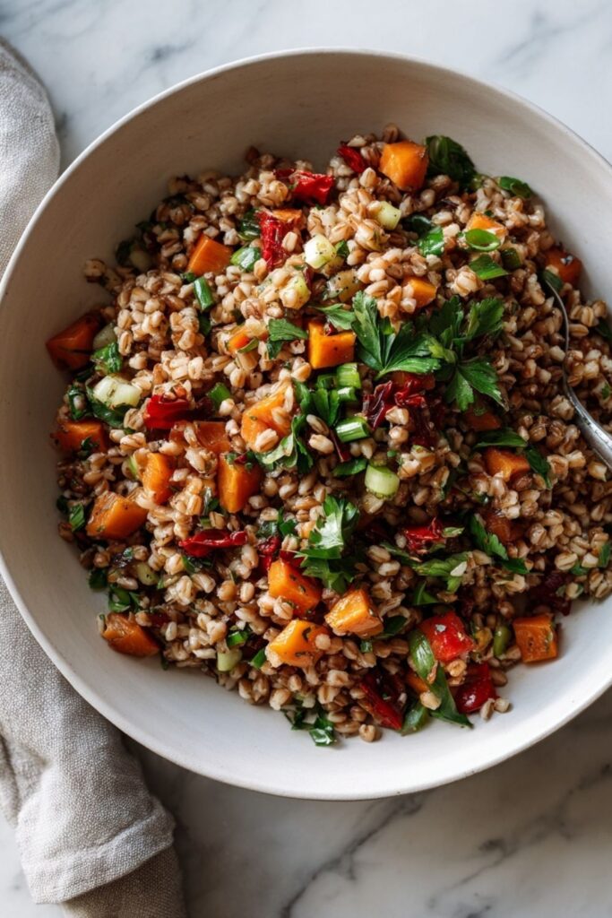 Wheatberry and Farro Salad