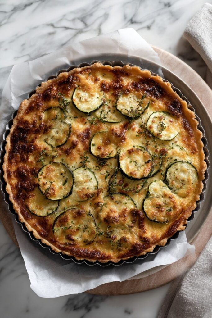 Zucchini and Goat Cheese Tart