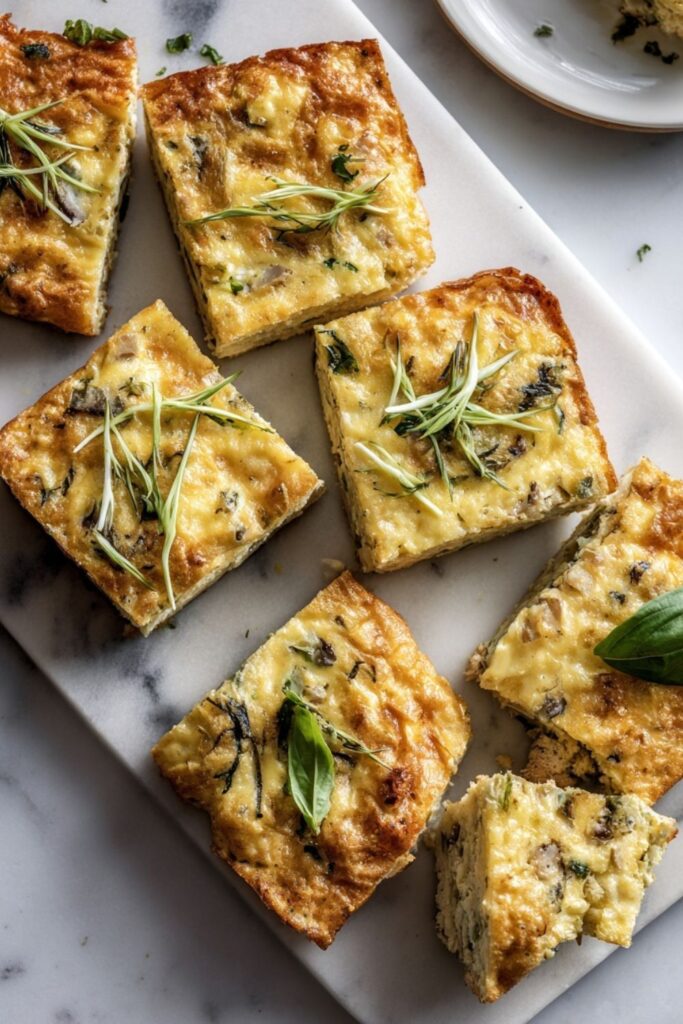 Zucchini and Gruyère Frittata Squares